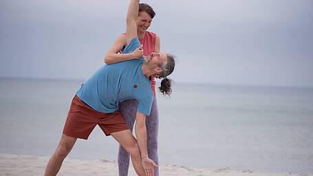 Yoga am Strand